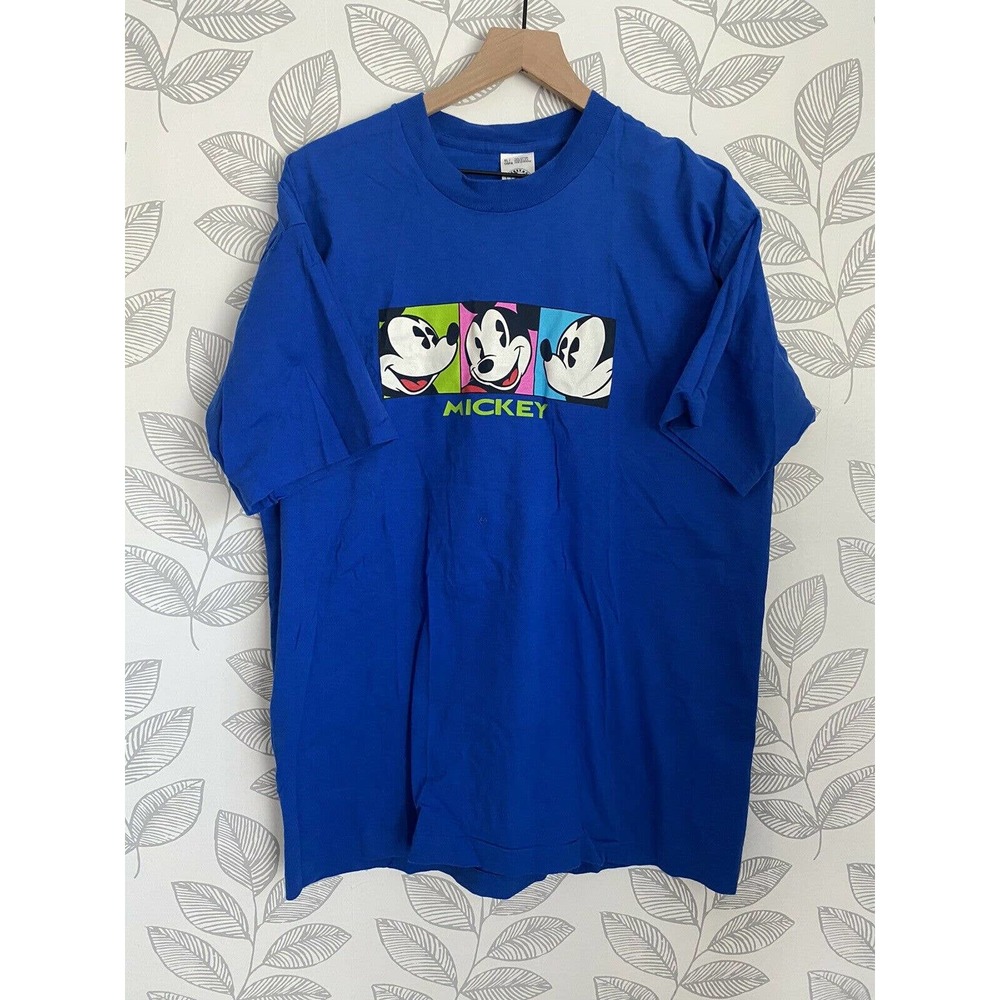 Mickey & Co. Mickey Mouse Tri Photo Blue T-shirt, Size - XL